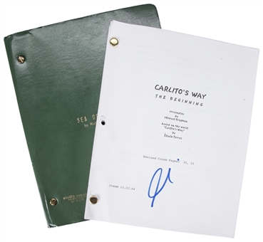 Lot Of (2) Al Pacino Signed Movie Scripts- "Carlitos Way" And "Sea Of Love" (PSA/DNA)